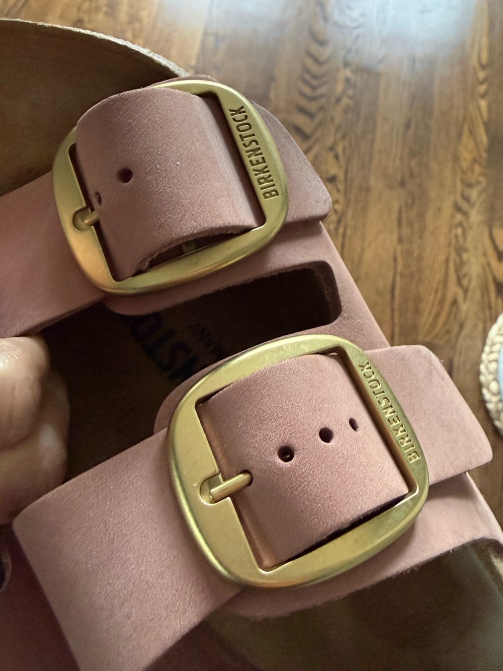 Birkenstock Arizona Big Buckle Sandals - Old Rose - Pink with Gold Buckles 35 - Picture 7 of 8